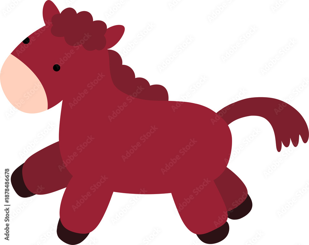 Fototapeta premium funny horse cartoon