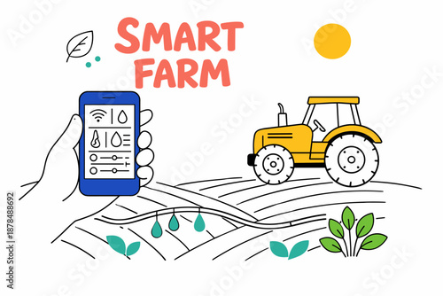 Smart farm technology: digital farming with mobile control and automation