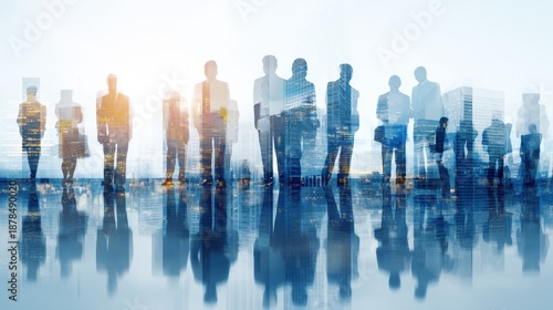 Professional Business Audience in Modern Office Environment