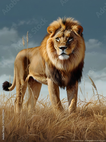 lion in the wild , lion wildlife