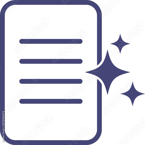 AI chat and write icon with message bubbles, pen and document symbols. Artificial intelligence assistant for text generation, content creation and communication in digital software platforms. 