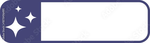 Artificial intelligence search bar with star symbols. Minimal AI assistant interface elements for smart search, generative technology and intuitive digital application design. 