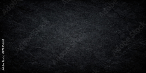A dark grunge blackboard background with a rough textured surface and vintage gray paper pattern features a blank closeup of old black and white chalk on a dirty canvas material backdrop