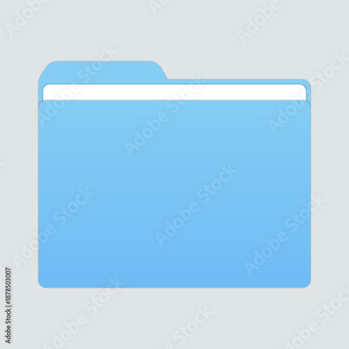 Blue File Folder Graphic Vector