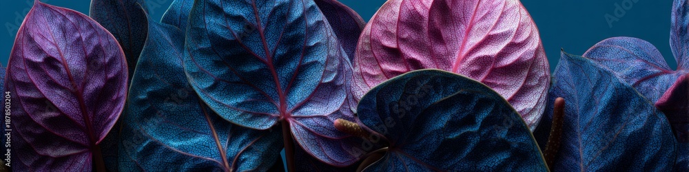 Obraz premium Abstract colorful purple background featuring a macro design of smoke and water ripples blending with violet iris petals and dark nature textures for a spring flora blossom