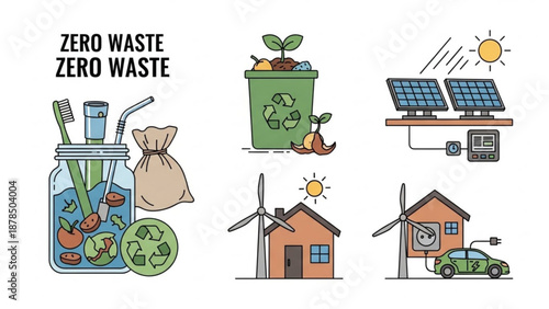 Eco friendly living made simple with solar energy and recycling