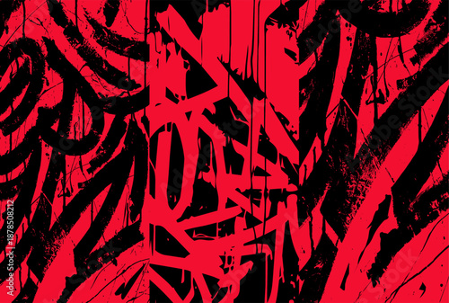Background red graffiti abstact design idea.