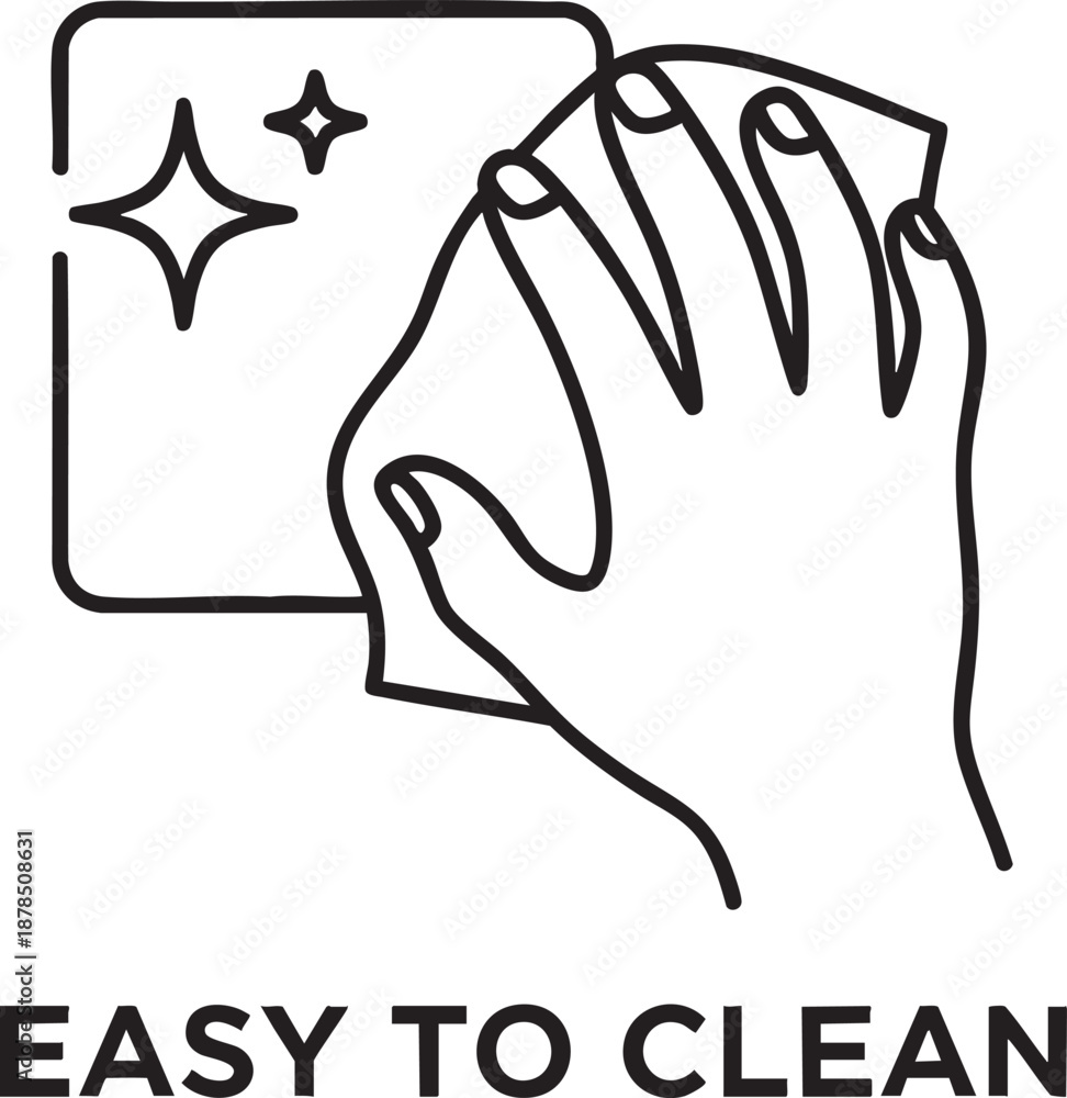Obraz premium Shiny Surface, Dust Free Zone Pictogram