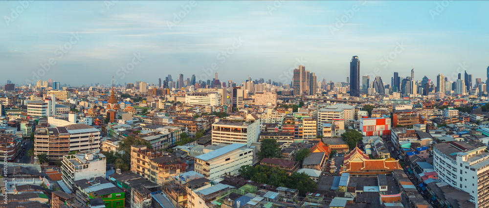 Obraz premium Aerial Bangkok Cityscape