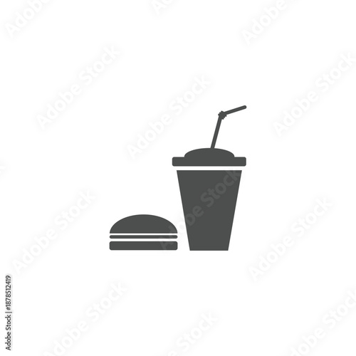  Juice Drink and burger Vector template design elegant