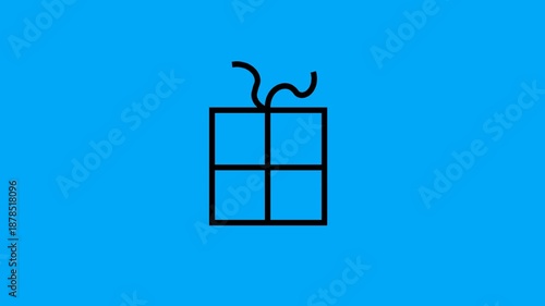icon animation Gift box transparent background