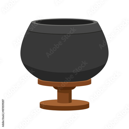 Traditional Thai monk alms bowl donation collection vessel