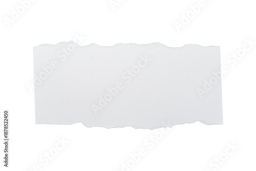 Wallpaper Mural Torn rip white paper with uneven texture edges.document or newspaper mockup. png illustration isolated. Torontodigital.ca