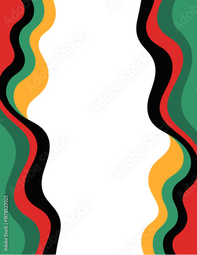 pan-African Wavy Frame