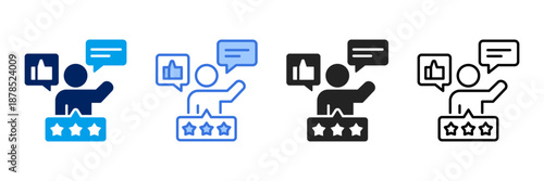 Feedback  Icon Set Different Style Collection. 