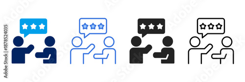 Recommendation  Icon Set Different Style Collection. 