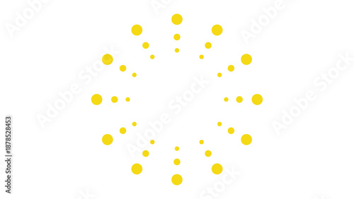 円でできた集中線風フレーム