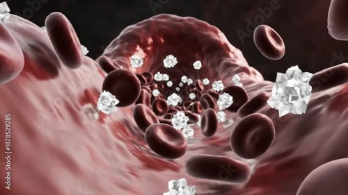 Blood Sugar Spike – Glucose Level Scientific Visualization