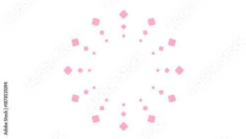 四角形でできた集中線風フレーム