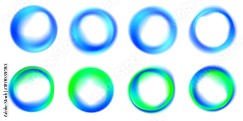 Abstract glowing curves create a circular energy field. Light waves and gradients add motion. The illustration suits tech, science, and future themes. PNG