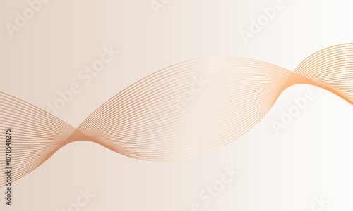 Smooth flowing curves creating contemporary visual balance