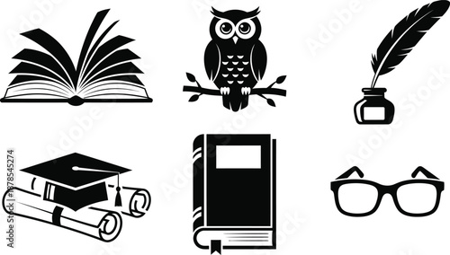 Education and learning icons