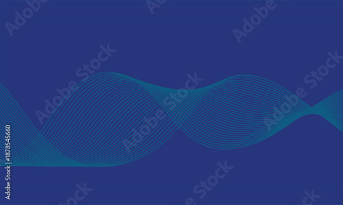 Minimalist ribbon waves shaping refined modern abstraction
