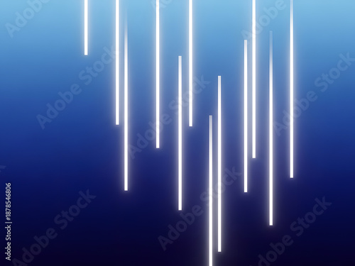 High-end abstract blue gradient background with refined vertical white glow accents, transitioning seamlessly from deep midnight blue to vibrant electric blue. Minimalist structure, energetic modern e