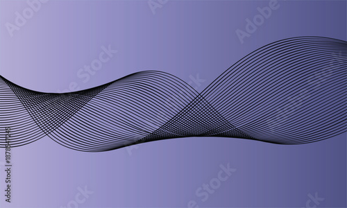 Contemporary abstract curves expressing harmony and motion