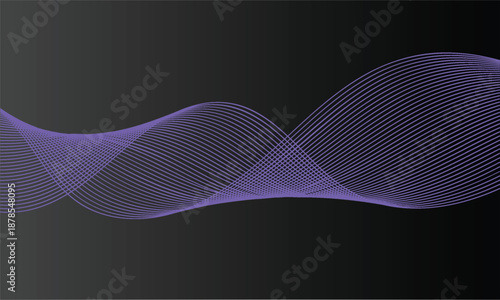 Elegant wave-like ribbons forming a refined minimalist design