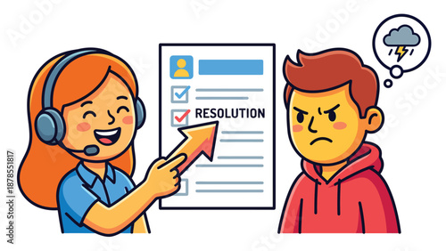Customer Service Resolution: Happy Agent, Unhappy Customer