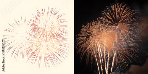 Luxurious red silk ribbon and bow isolated on white background, festive decor for gift boxes, holiday presents, and celebratory cards.