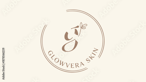Glowvera Skin Logo with Aloe Vera.
