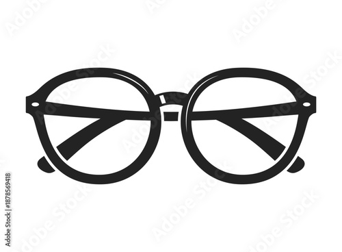 Eyewear sun protection sunglass icon in flat style. Glasses vector illustration on isolated background. Eyeglass sign business concept.