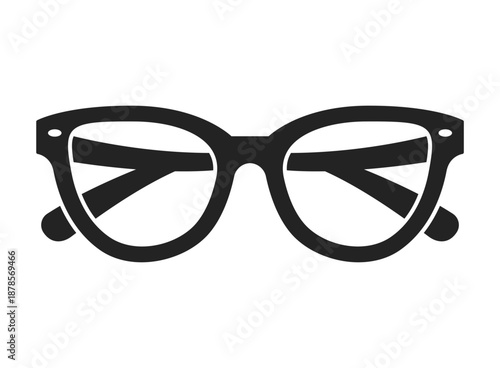 Eyewear sun protection sunglass icon in flat style. Glasses vector illustration on isolated background. Eyeglass sign business concept.