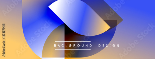 Abstract gradient design. Blue, yellow hues blend smoothly. Modern aesthetic, simple text overlay reads background design. Clean, vibrant composition.