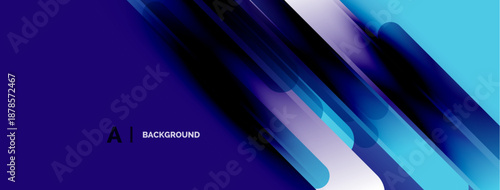 Abstract blue design. Diagonal lines create dynamic visual effect. Modern, sleek aesthetic suitable for backgrounds, presentations.