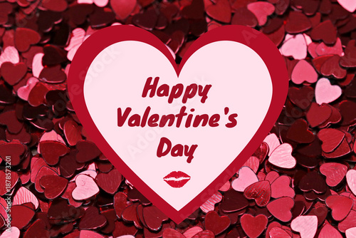 Big Heart Filled with Small Hearts Background
