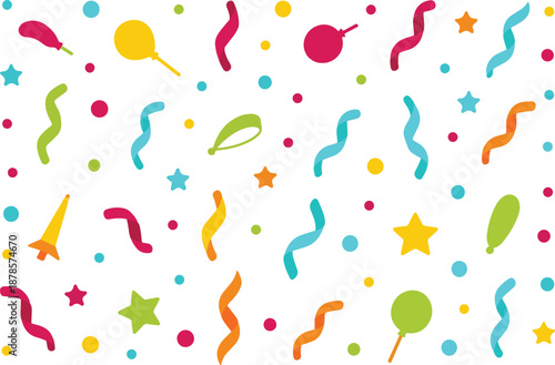 Party Confetti and Celebration Pattern