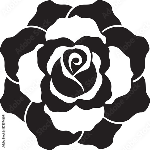Rose Flower Love Symbol Illustration