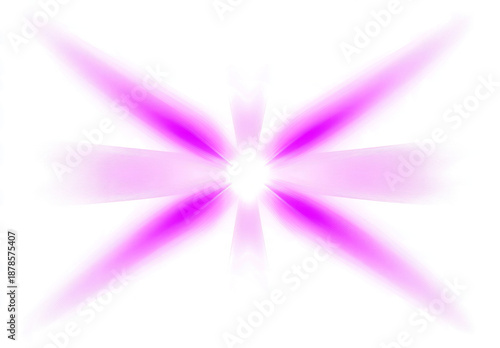 purple light effect in the shape of an x on a transparent background, 