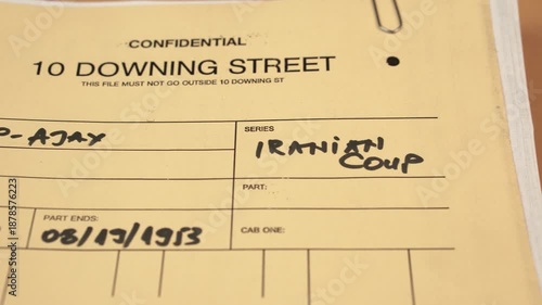 10 Downing Street MI6 Files About Operation Ajax About Iranian Coup in 1953