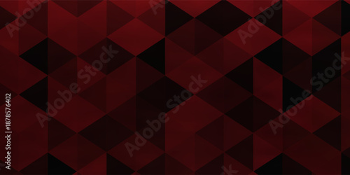 Black red rough grunge abstract background overlap layer on dark space with triangles effect decoration. Modern graphic design element vintage style concept for web, flyer, card, or brochure cover