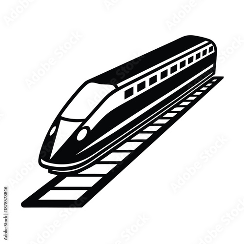 Toy Bullet Train Speed Icon