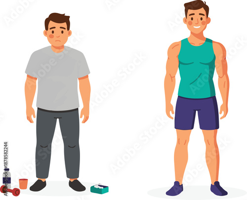 Male Fitness Transformation and Weight Loss