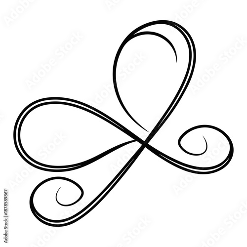 Infinity Heart Symbol Continuous Line Minimalist Eternal Love Vector