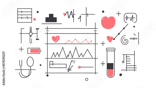 Medical Infographic Elements and Icons.