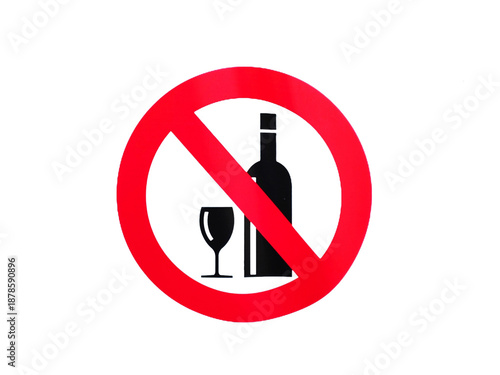 no alcohol sign
