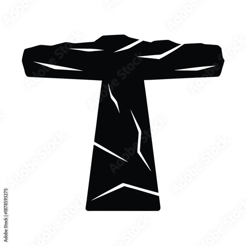 T Shaped Megalith Silhouette Art
