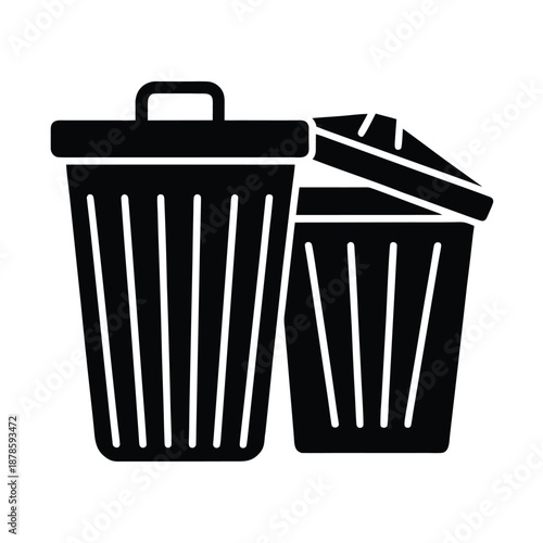 Trash Sorting Bins Icon